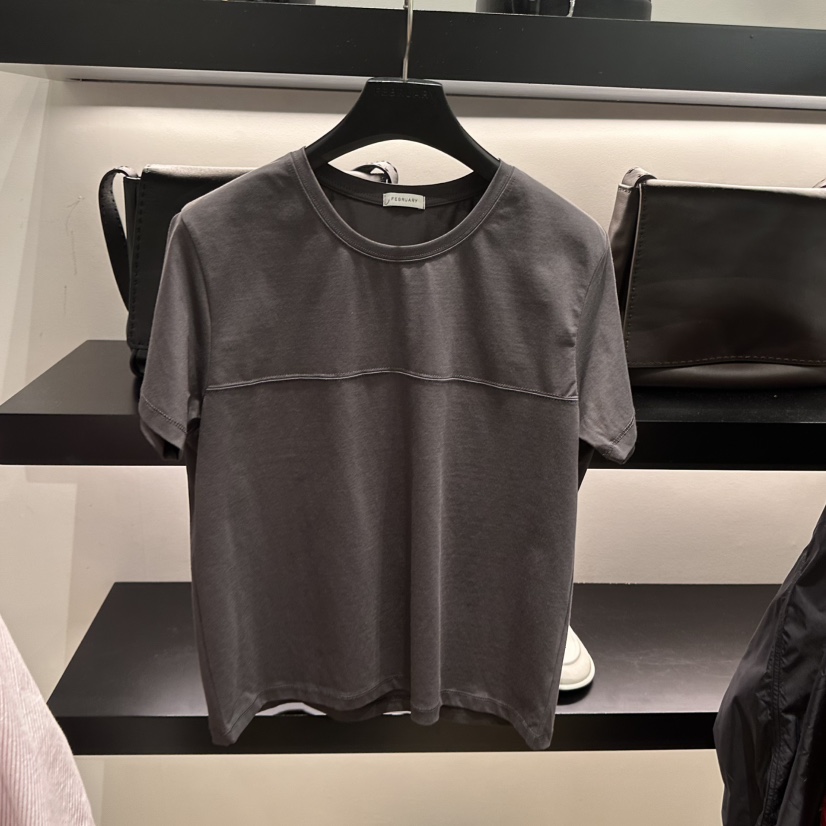 FEBRUARY 11韓國東大門代購女士新款26春夏職業休閑人氣T恤FEBRUARY 11T恤圖色3墨色