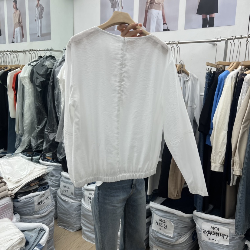 MOI-A韓國東大門代購女裝新款人氣職業休閑熱賣襯衫蕾絲衫MOI-A襯衫/蕾絲衫