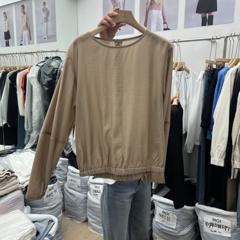 MOI-A韓國東大門代購女裝新款人氣職業休閑熱賣襯衫蕾絲衫MOI-A襯衫/蕾絲衫圖色2