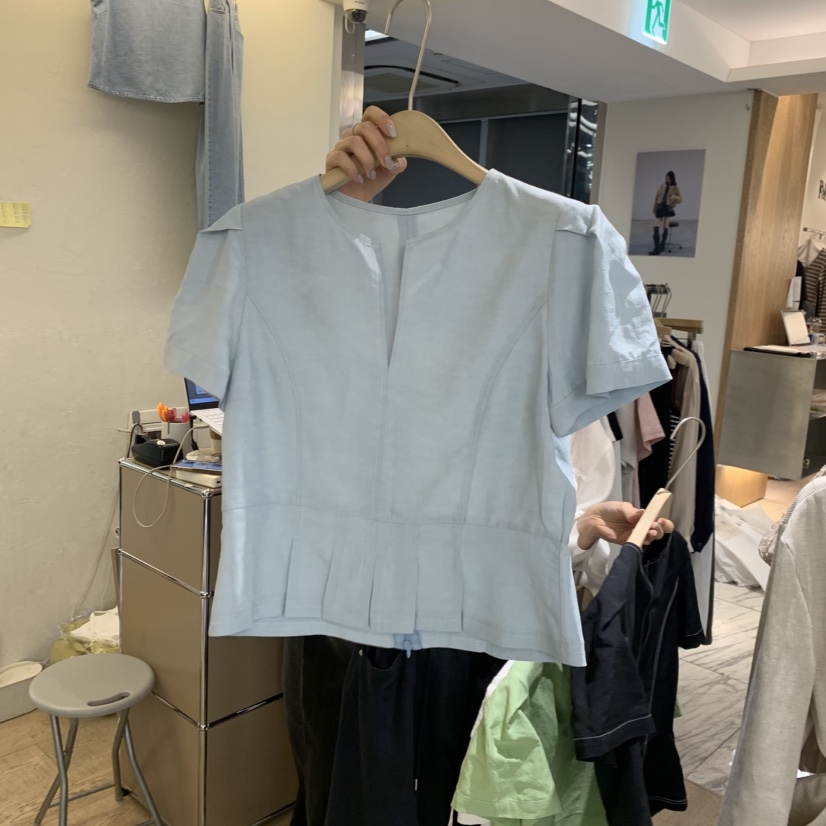 W AND J韓國東大門代購女士新款時尚人氣休閑襯衫蕾絲衫W AND J襯衫/蕾絲衫圖色2