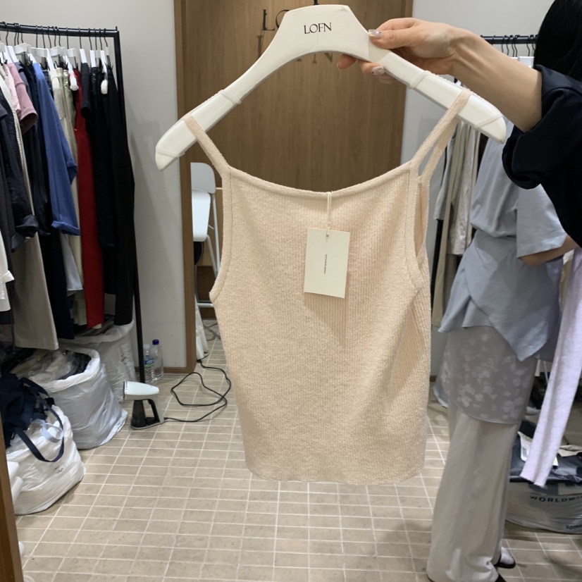 LOFN韓國東大門代購女士新品休閑時尚人氣吊帶背心不含內搭LOFN吊帶/背心圖色2