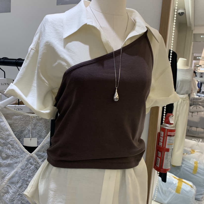 LOFN韓國東大門直郵女裝新款推薦時尚休閑吊帶背心不含內搭LOFN吊帶/背心圖色2