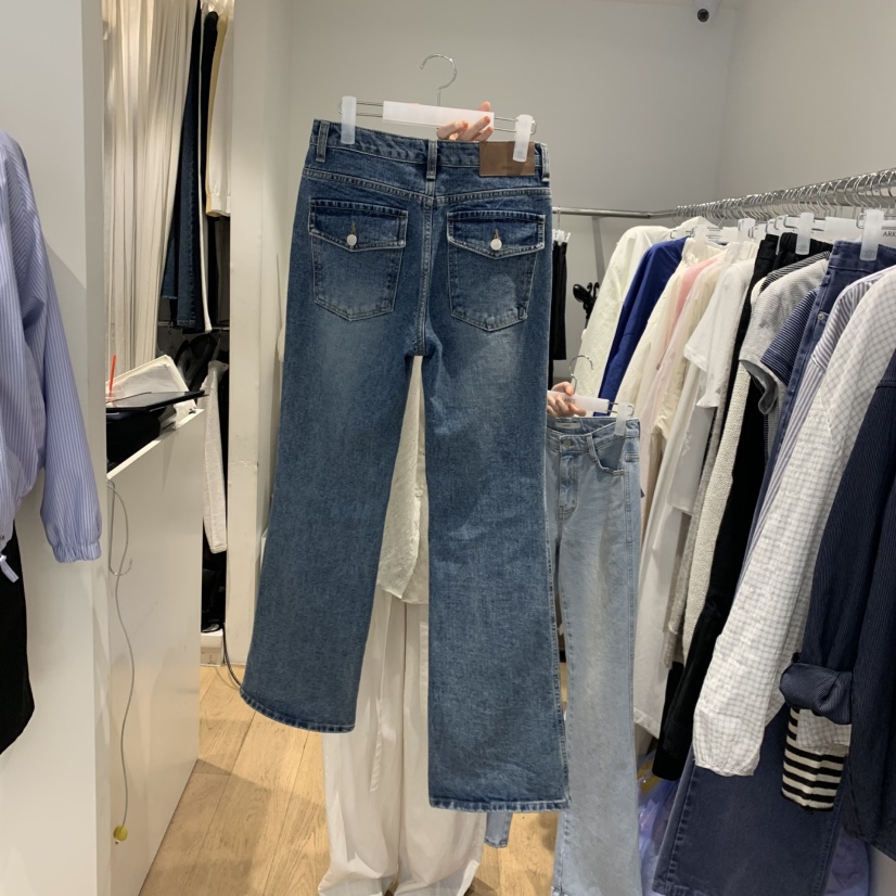 ARKIE/TAF韓國直郵實拍女士新款26春夏人氣休閑時尚牛仔褲ARKIE/TAF牛仔褲