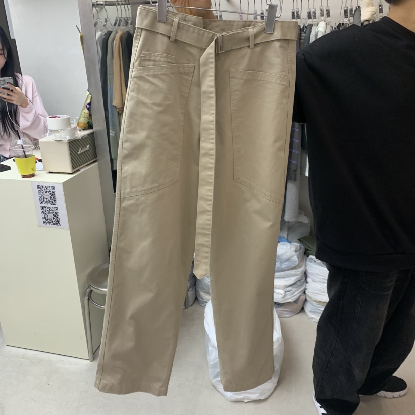 LEESEED-A韓國直郵實拍女士新品人氣休閑休閑褲包含腰帶SEeD/LEESEED休閑褲圖色1