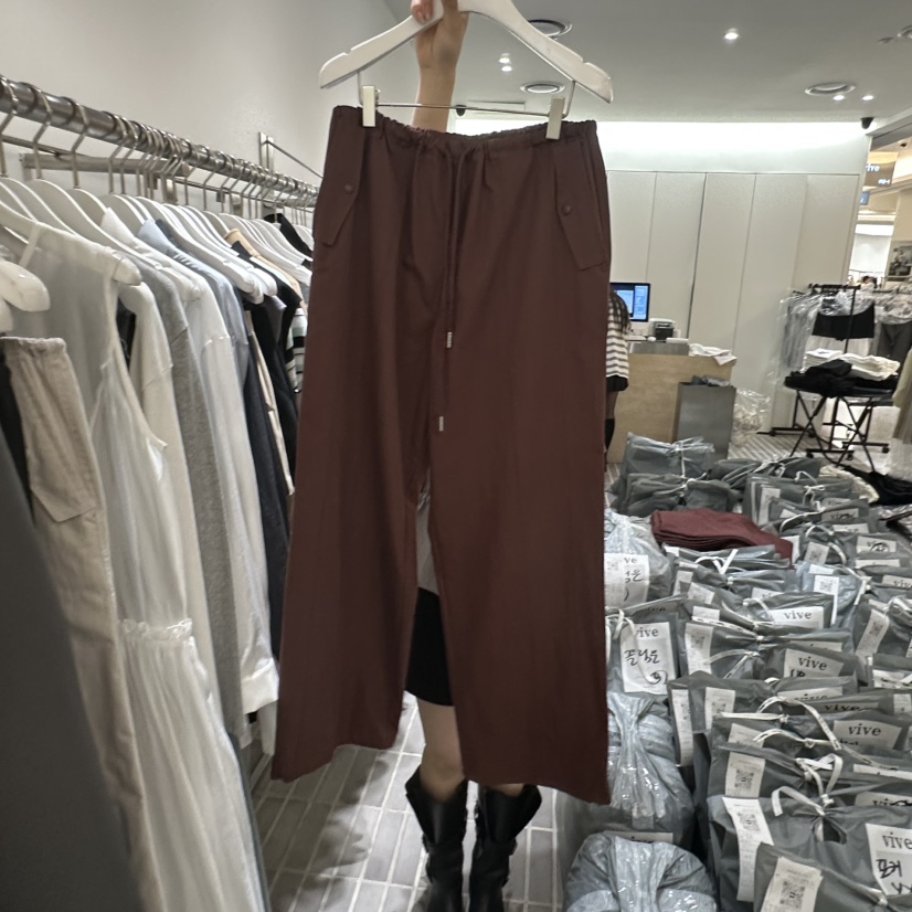 VIVE韓國代購女裝新款26春夏推薦人氣時尚職業休閑褲尼龍VIVE休閑褲圖色3