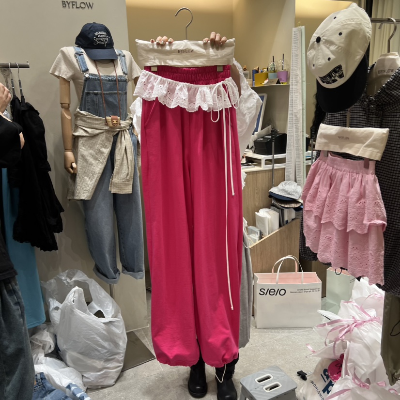 BY FLOW韓國東大門直郵女裝新款推薦休閑26春夏熱賣休閑褲BY FLOW休閑褲圖色1