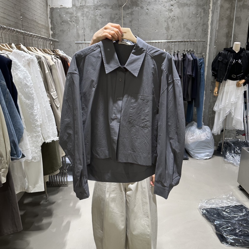 JUNI韓國直郵女裝新品推薦休閑26春夏熱賣職業襯衫蕾絲衫my juni襯衫/蕾絲衫圖色3