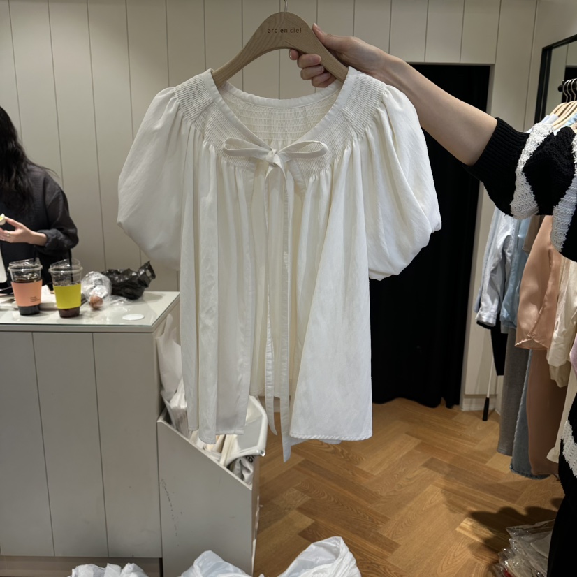 ARC韓國直郵女裝新款休閑26春夏時尚推薦職業人氣襯衫蕾絲衫ARC EN CIEL襯衫/蕾絲衫圖色1