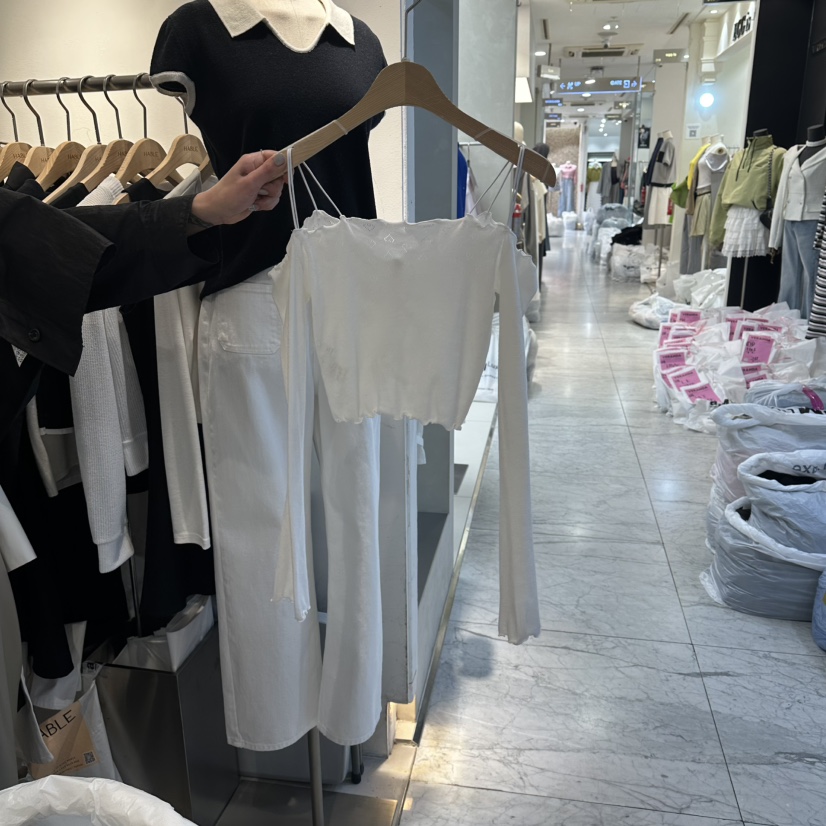 HABLE韓國直郵女裝新品熱賣推薦休閑時尚人氣職業長袖T恤HABLE長袖T恤