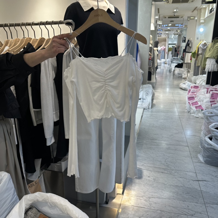 HABLE韓國直郵女裝新品熱賣推薦休閑時尚人氣職業長袖T恤HABLE長袖T恤圖色1