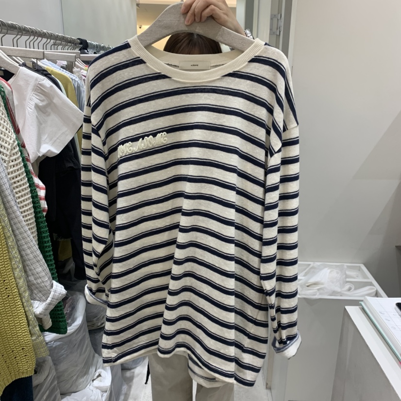 ASOME韓國直郵實拍女士新款26春夏時尚推薦休閑長袖T恤條紋A.SOME長袖T恤圖色3