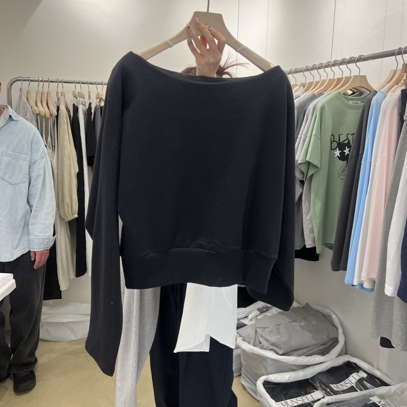 MUNSELL韓國直郵女士新款26春夏熱賣休閑時尚職業人氣衛衣MUNSELL衛衣圖色2