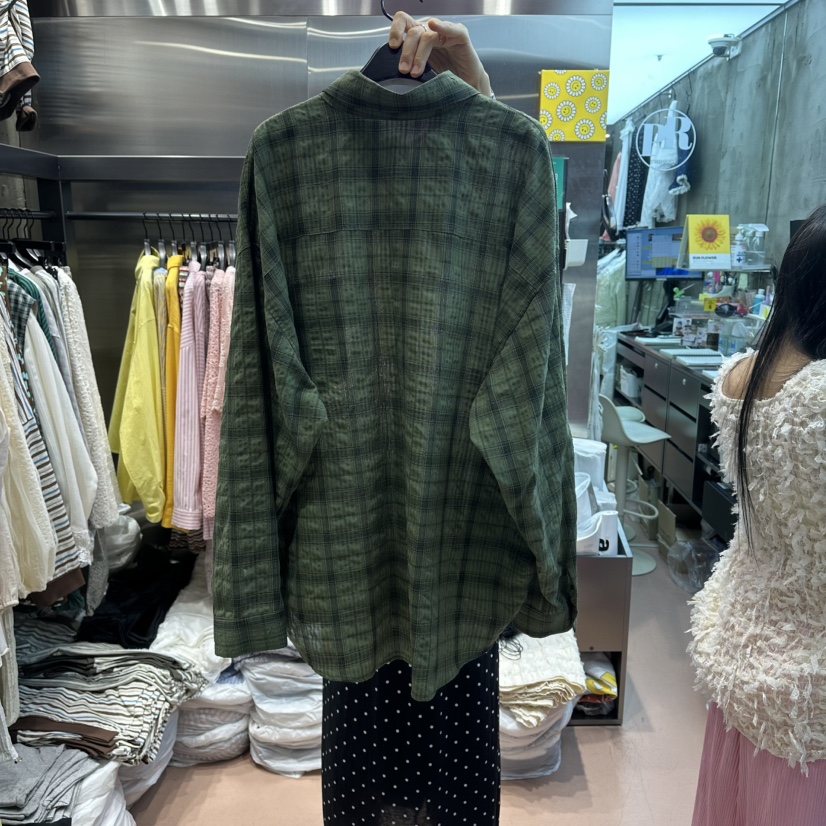 RUNWAY-런웨이韓國東大門代購女裝新品人氣襯衫蕾絲衫格子RUNWAY襯衫/蕾絲衫