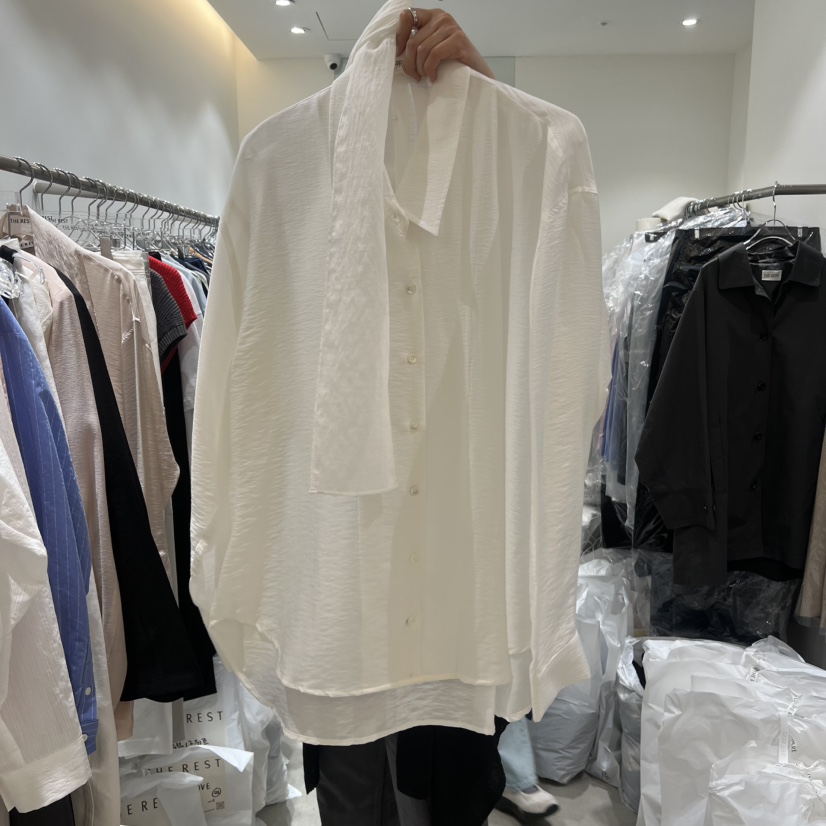 THE REST韓國直郵實拍女裝新款人氣職業熱賣26春夏襯衫蕾絲衫THE REST/UNNOEUD襯衫/蕾絲衫圖色1