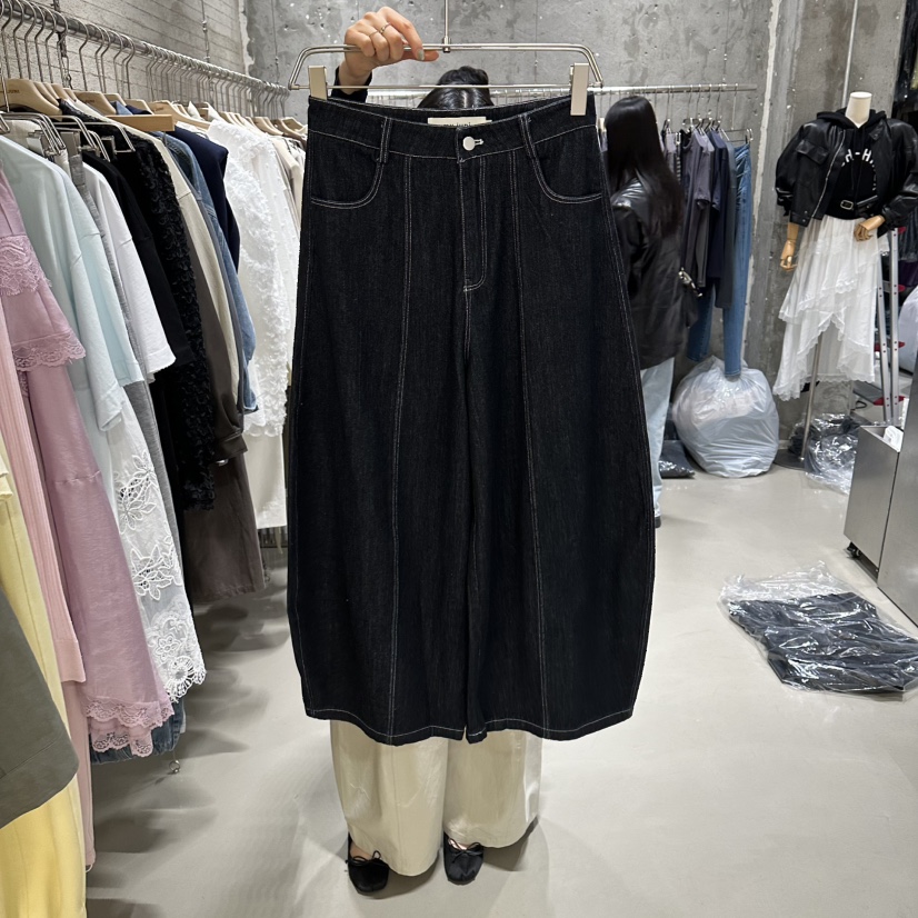 JUNI韓國直郵女士新款26春夏熱賣推薦休閑人氣時尚牛仔褲my juni牛仔褲圖色1