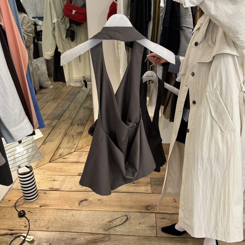 CREAM VILLA韓國直郵女裝新款休閑吊帶背心CREAMVILLA吊帶/背心