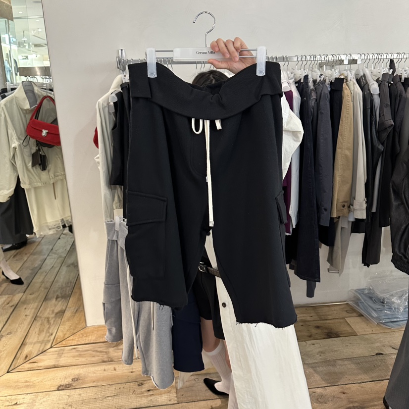 CREAM VILLA韓國直郵實拍女裝新款時尚短褲CREAMVILLA短褲圖色2黑色