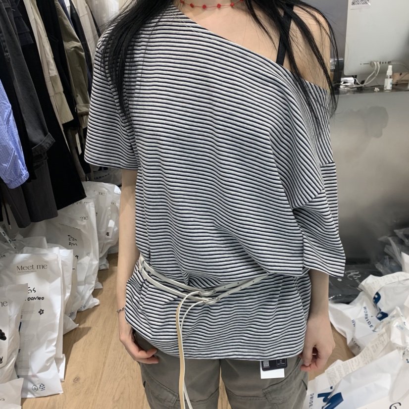 MEET ME韓國代購女士新品職業26春夏熱賣推薦T恤不含腰帶MEET MET恤圖色3