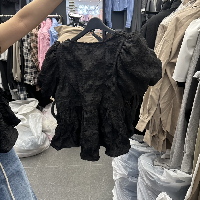 A-DEL韓國直郵實拍女士新款職業26春夏休閑人氣襯衫蕾絲衫A-DEL襯衫/蕾絲衫