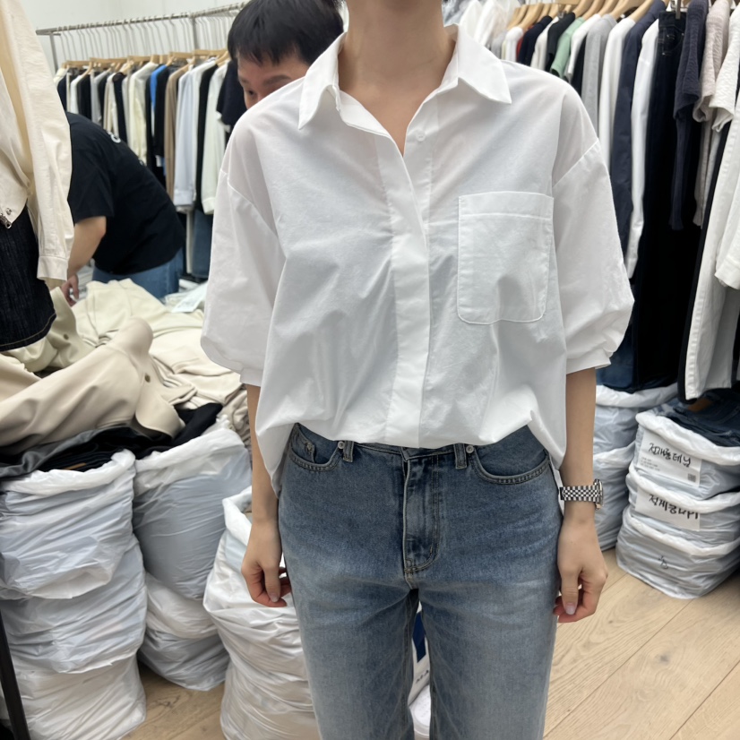 MOI-A韓國東大門代購女士新款推薦時尚熱賣26春夏襯衫蕾絲衫MOI-A襯衫/蕾絲衫圖色1