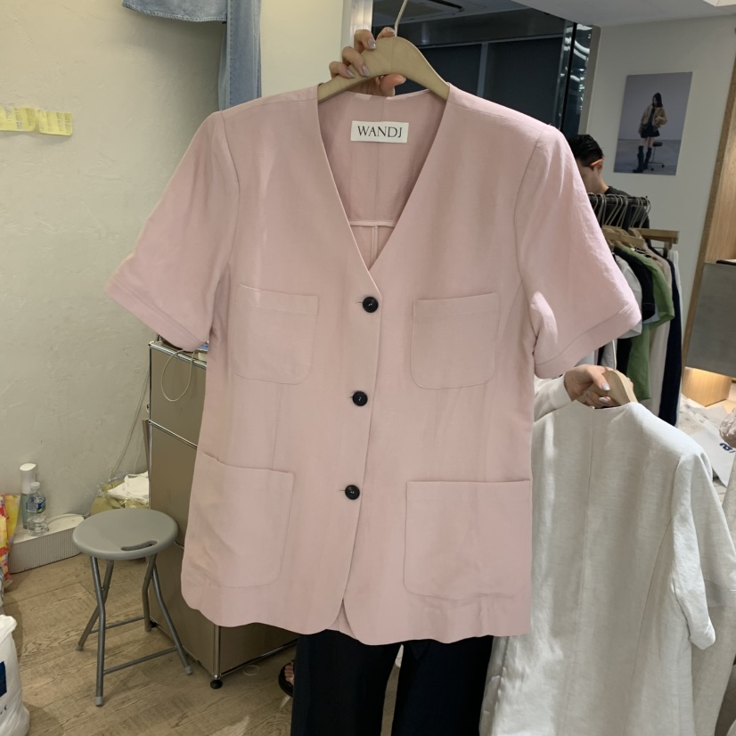 W AND J韓國東大門直郵女裝新款推薦26春夏時尚休閑夾克W AND J夾克圖色2