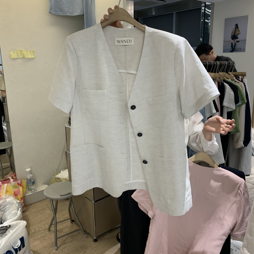 W AND J韓國東大門直郵女裝新款推薦26春夏時尚休閑夾克W AND J夾克圖色3