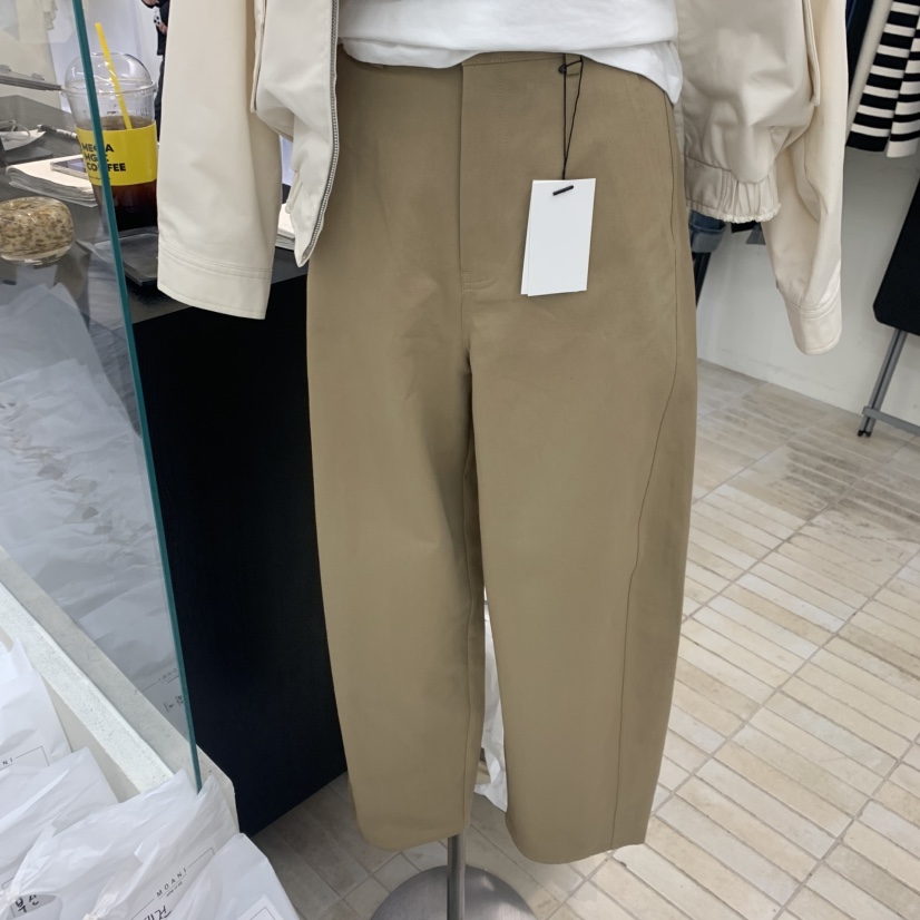 MOANI韓國代購女裝新品職業時尚人氣推薦26春夏休閑褲棉質MOANI休閑褲圖色1