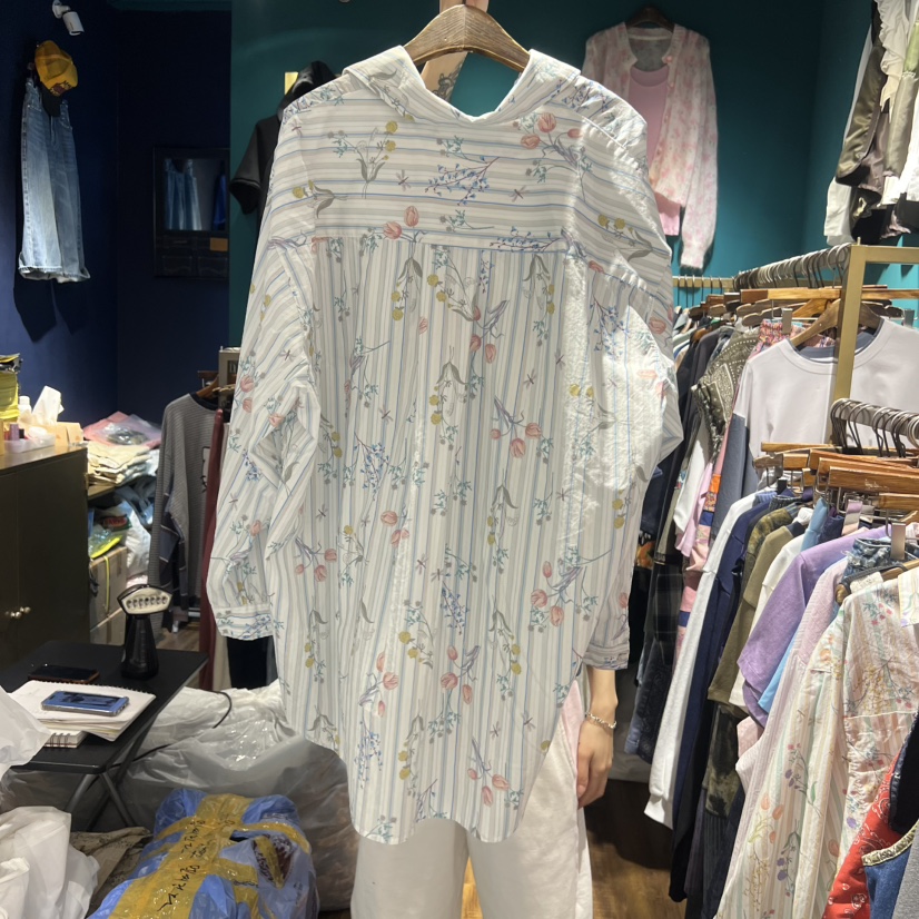 MERCI LINDA韓國東大門直郵女裝新款休閑26春夏襯衫蕾絲衫棉MERCI LINDA襯衫/蕾絲衫