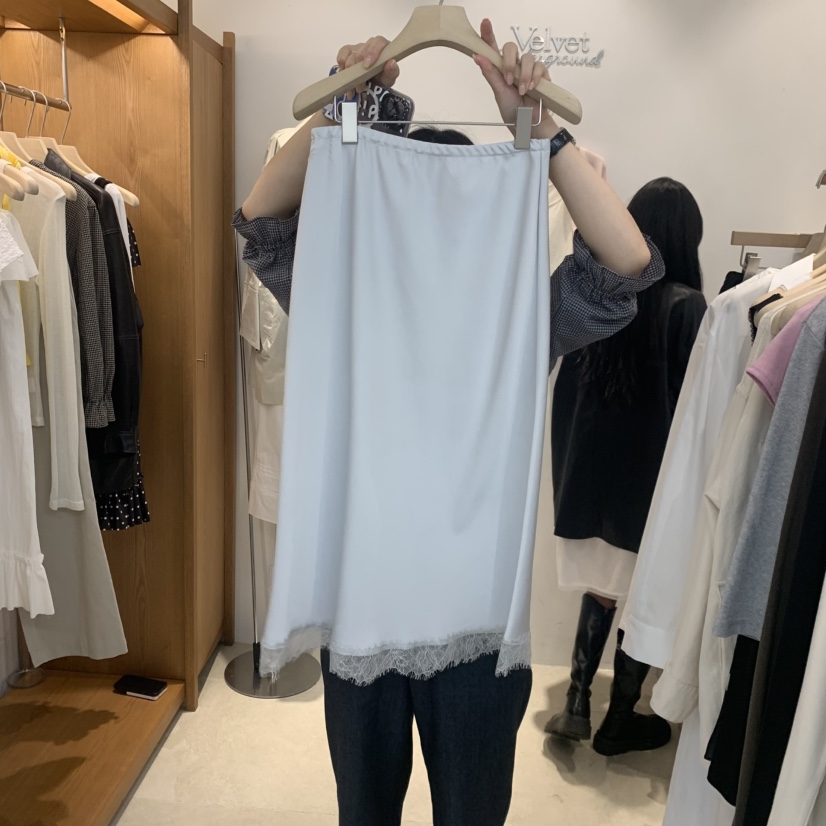 VELVET UNDERGROUND韓國東大門直郵女士新款熱賣半身裙中短裙蕾絲VELVET UNDERGROUND半身裙/中短裙