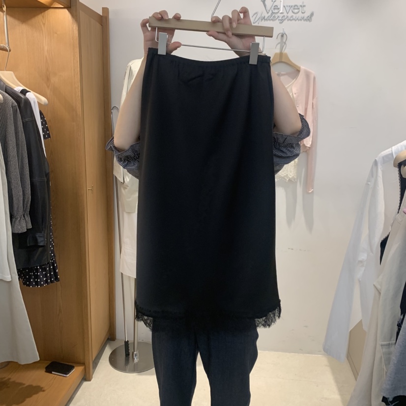 VELVET UNDERGROUND韓國東大門直郵女士新款熱賣半身裙中短裙蕾絲VELVET UNDERGROUND半身裙/中短裙圖色3