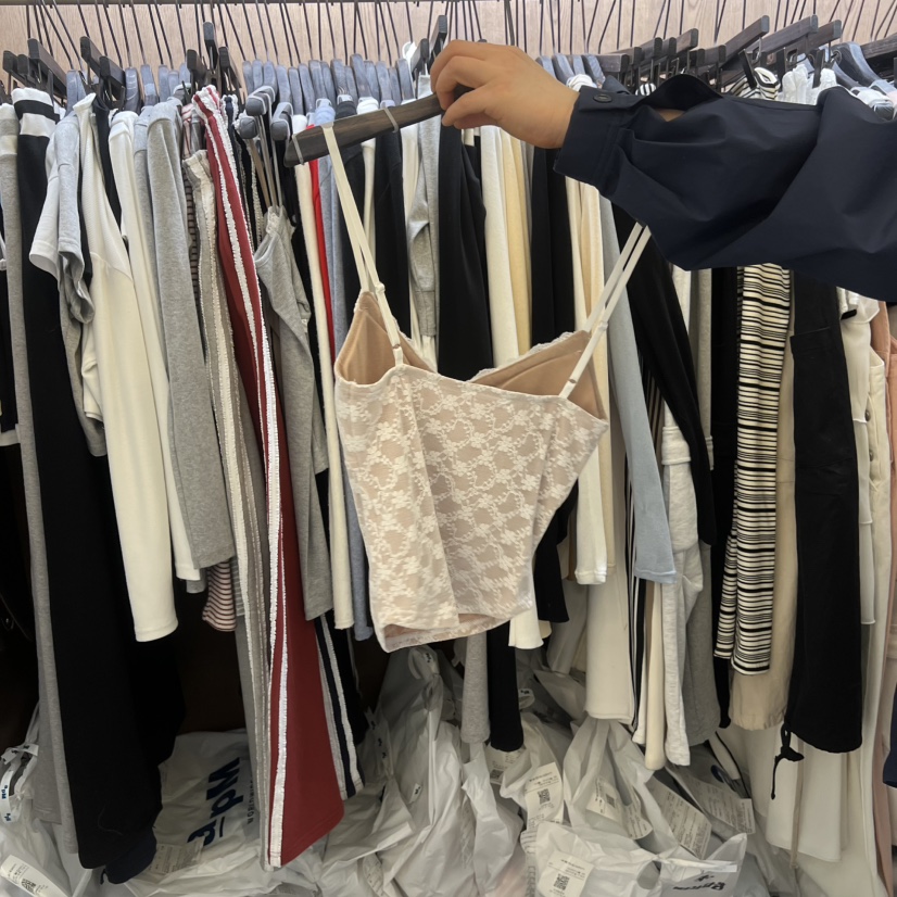 VIRKIN韓國直郵實拍女裝新品人氣26春夏休閑吊帶背心蕾絲VIRKIN吊帶/背心