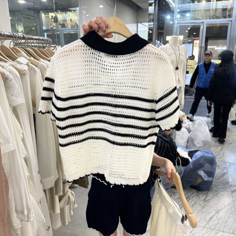 FOUNDATION韓國直郵實拍女士新品人氣26春夏休閑針織衫開衫FOUNDATION針織衫