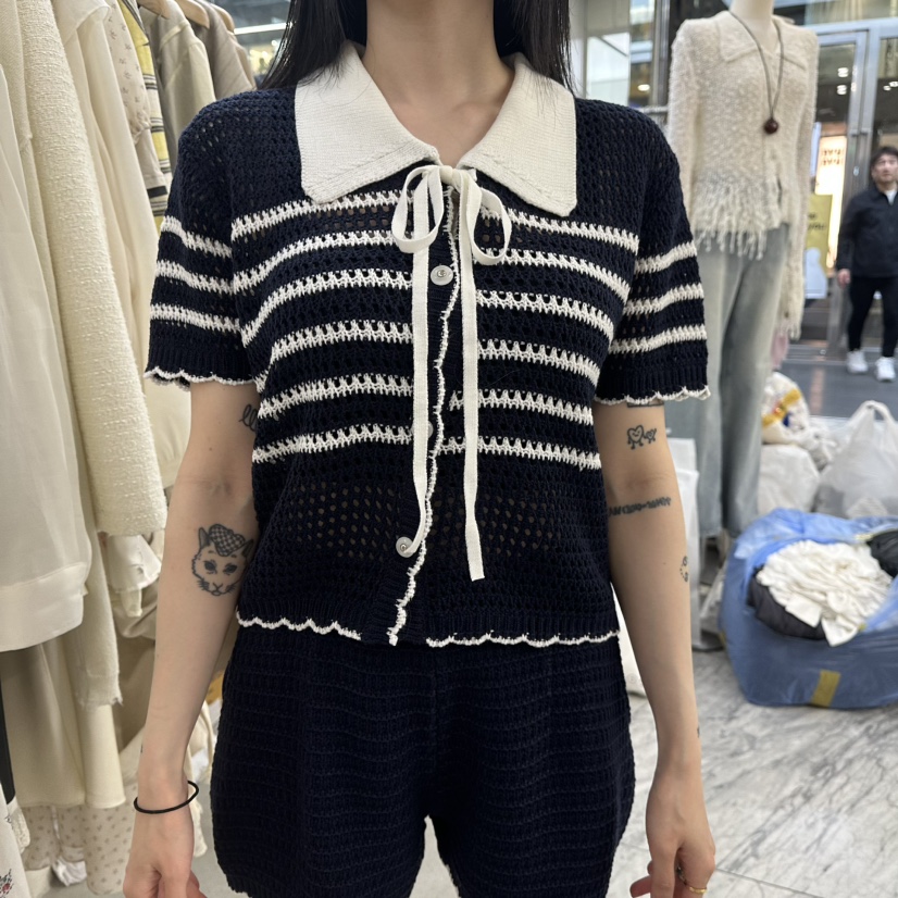 FOUNDATION韓國直郵實拍女士新品人氣26春夏休閑針織衫開衫FOUNDATION針織衫圖色3