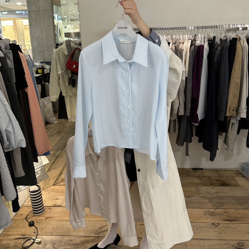 CREAM VILLA韓國東大門代購女裝新品熱賣襯衫蕾絲衫CREAMVILLA襯衫/蕾絲衫圖色2