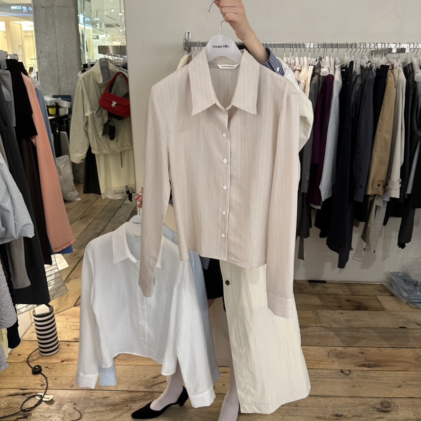 CREAM VILLA韓國東大門代購女裝新品熱賣襯衫蕾絲衫CREAMVILLA襯衫/蕾絲衫圖色3