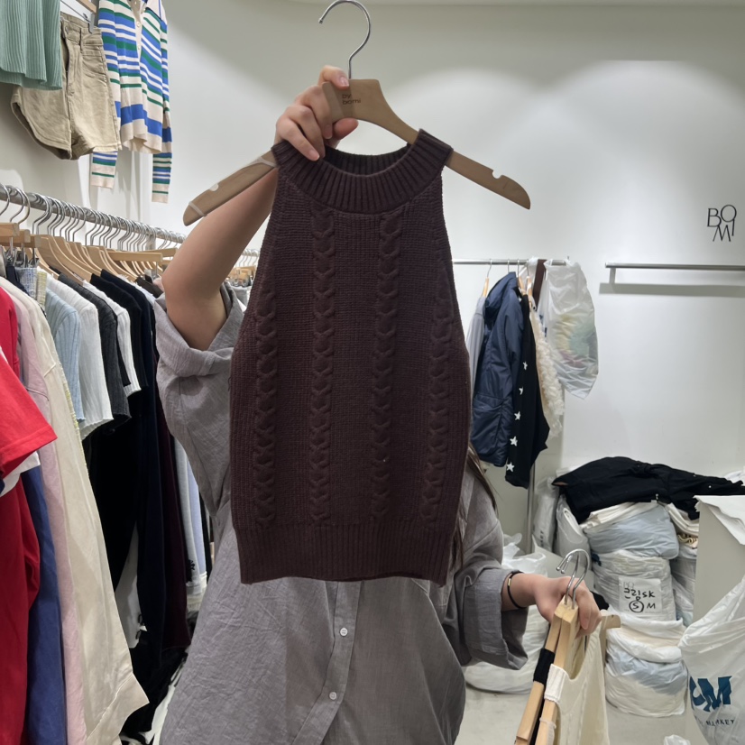 BY BOMI韓國直郵女士新款休閑熱賣26春夏時尚職業吊帶背心BY BOMI吊帶/背心圖色2