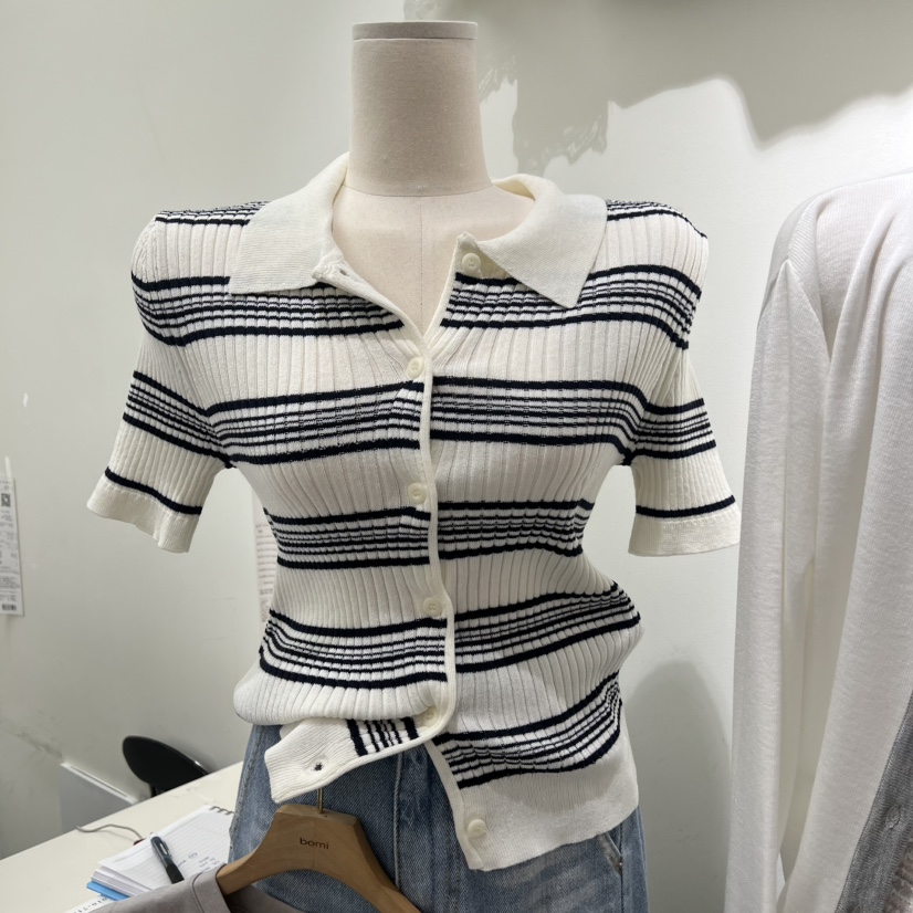 BY BOMI韓國直郵女士新品職業時尚推薦26春夏針織衫開衫BY BOMI針織衫圖色1