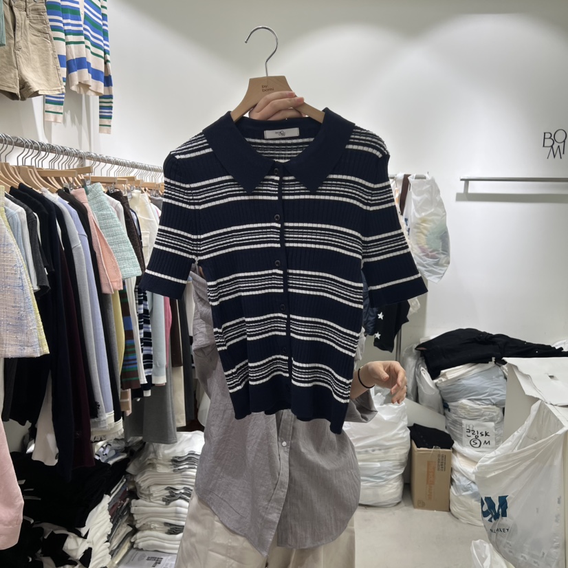 BY BOMI韓國直郵女士新品職業時尚推薦26春夏針織衫開衫BY BOMI針織衫圖色2