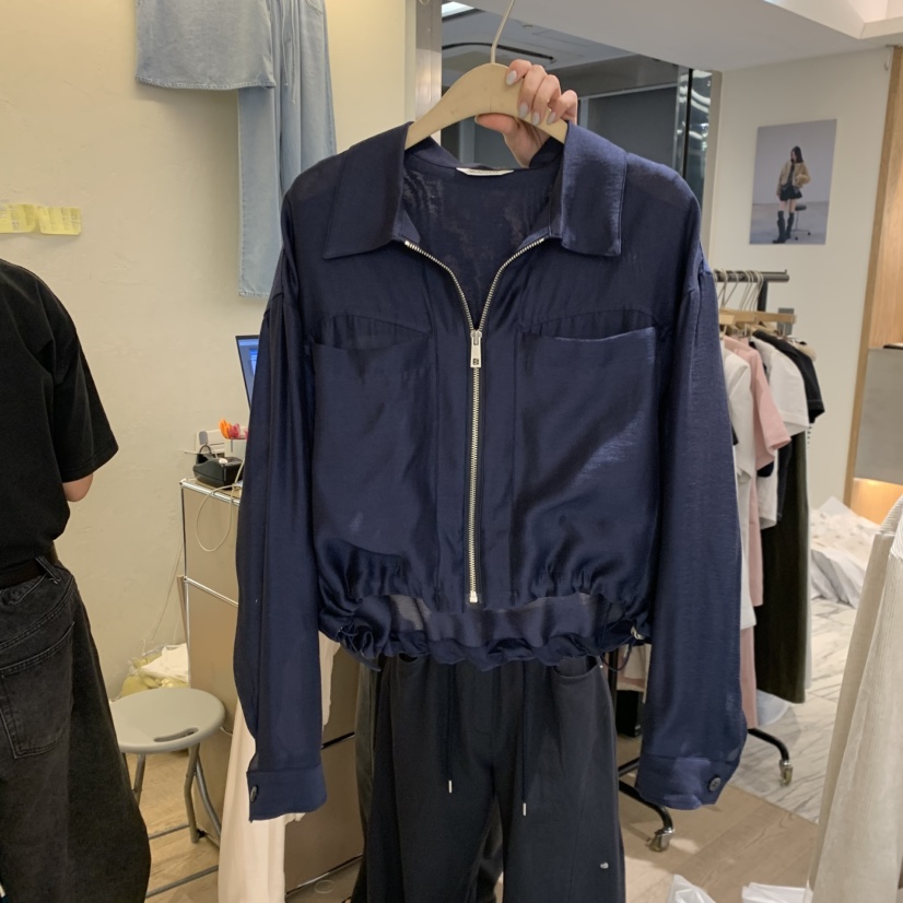 W AND J韓國直郵實拍女裝新品休閑人氣26春夏推薦夾克拉鏈W AND J夾克圖色2