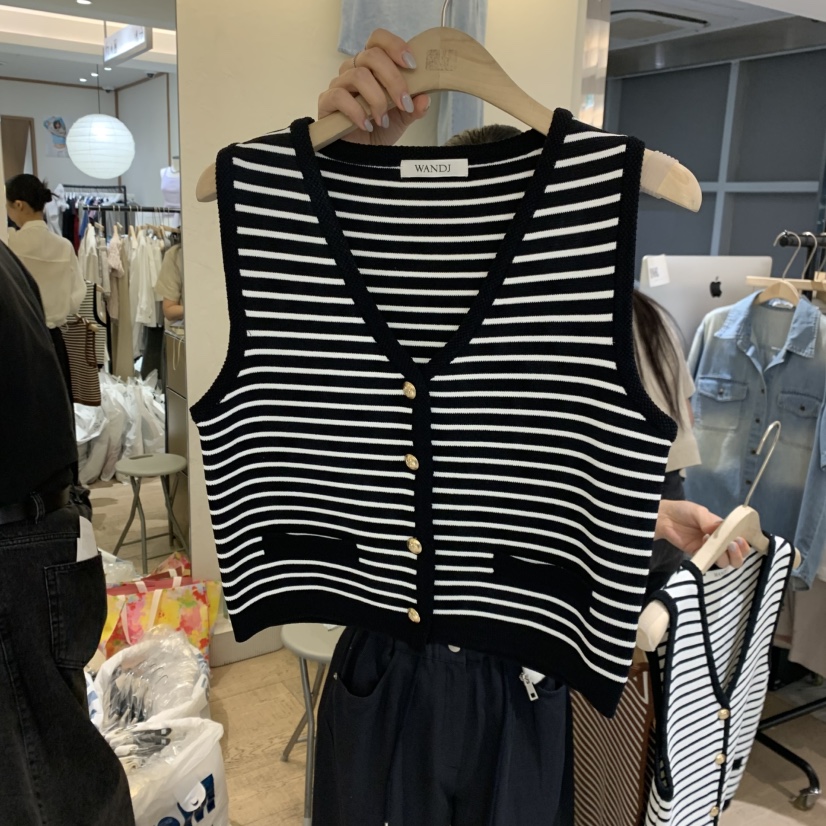 W AND J韓國東大門代購女裝新品休閑人氣時尚熱賣職業馬甲W AND J馬甲圖色2