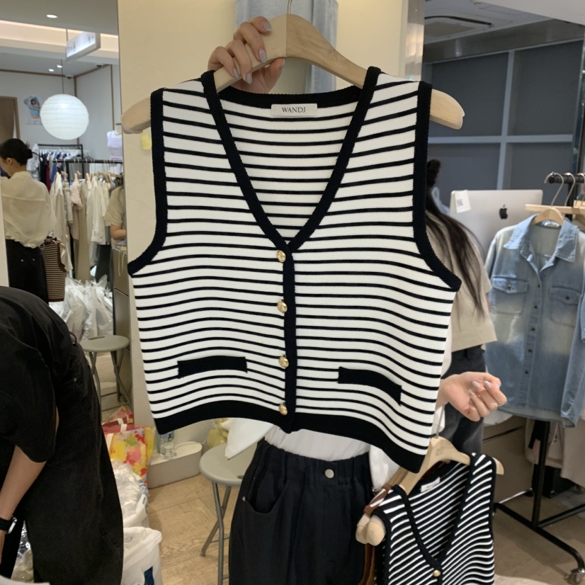 W AND J韓國東大門代購女裝新品休閑人氣時尚熱賣職業馬甲W AND J馬甲圖色3