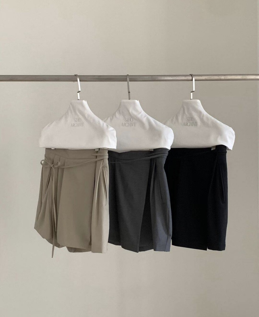 SIHO ARCHIVE韓國代購女裝新款26春夏休閑熱賣裙褲含腰繩SIHO ARCHIVE裙褲