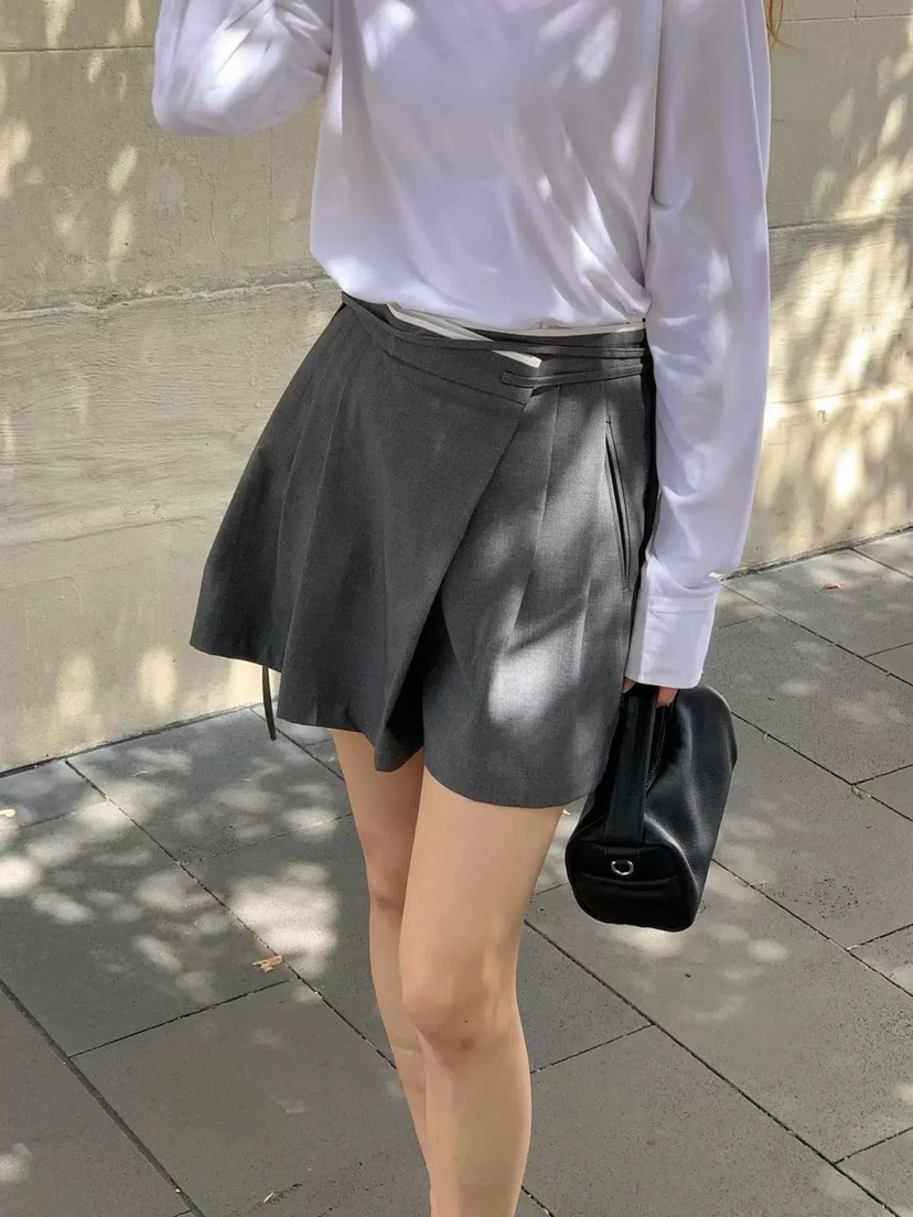 SIHO ARCHIVE韓國代購女裝新款26春夏休閑熱賣裙褲含腰繩SIHO ARCHIVE裙褲圖色2