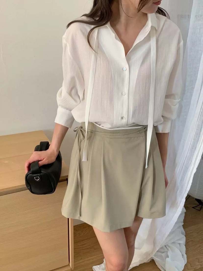 SIHO ARCHIVE韓國代購女裝新款26春夏休閑熱賣裙褲含腰繩SIHO ARCHIVE裙褲圖色3