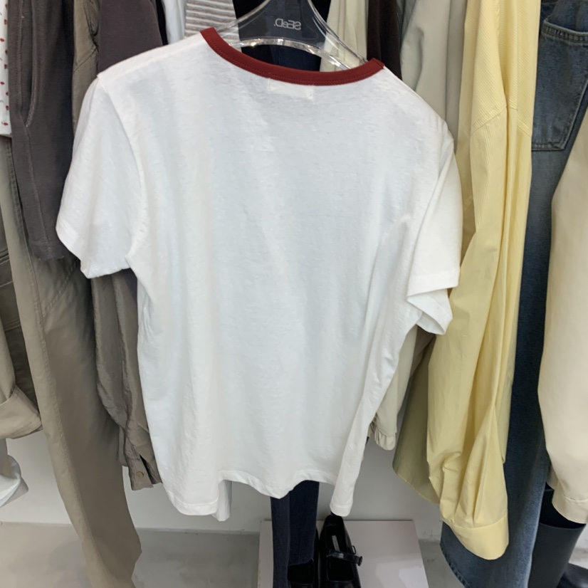 LEESEED-A韓國代購女裝新品時尚26春夏休閑職業熱賣人氣T恤SEeD/LEESEEDT恤