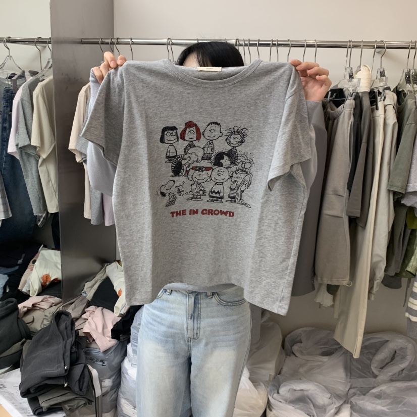 LEESEED-A韓國代購女裝新品時尚26春夏休閑職業熱賣人氣T恤SEeD/LEESEEDT恤圖色2