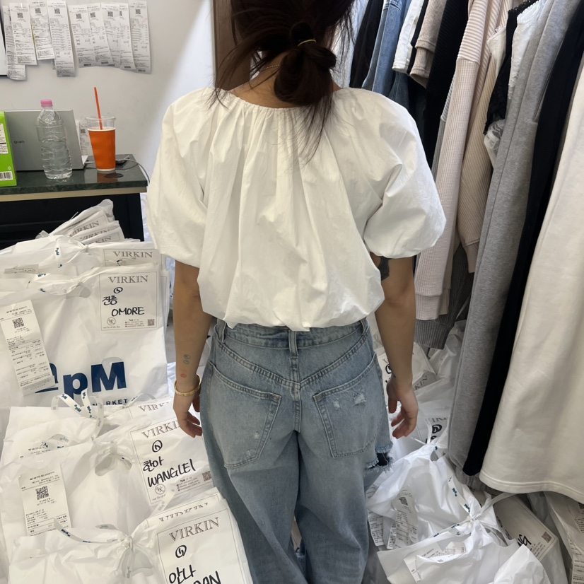 VIRKIN韓國代購女裝新款26春夏休閑時尚熱賣推薦襯衫蕾絲衫VIRKIN襯衫/蕾絲衫