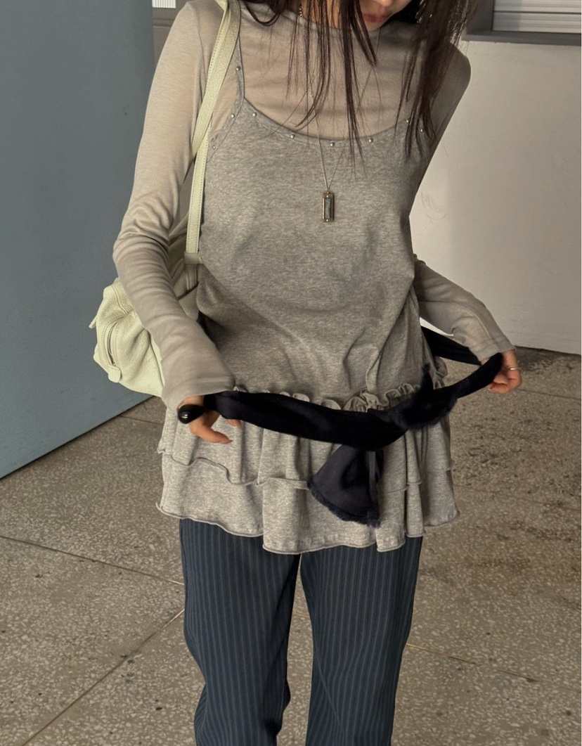 RUMIRU/AWEAR韓國東大門直郵女裝新款時尚26春夏吊帶背心awear/RUMIRU吊帶/背心圖色2