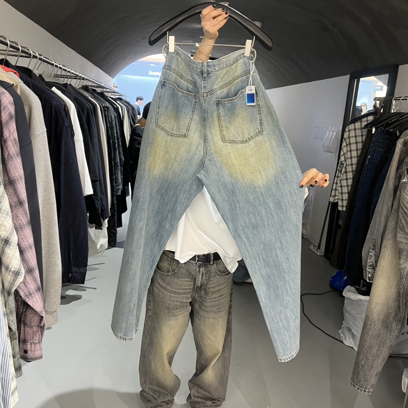 BALLOW韓國代購女士新款休閑推薦26春夏人氣時尚牛仔褲水洗BALLOW牛仔褲