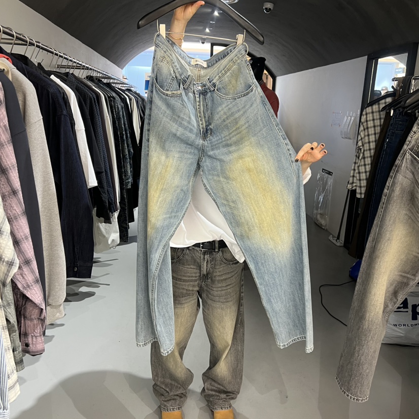 BALLOW韓國代購女士新款休閑推薦26春夏人氣時尚牛仔褲水洗BALLOW牛仔褲圖色2